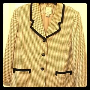 Tan and Black Women's Jacket